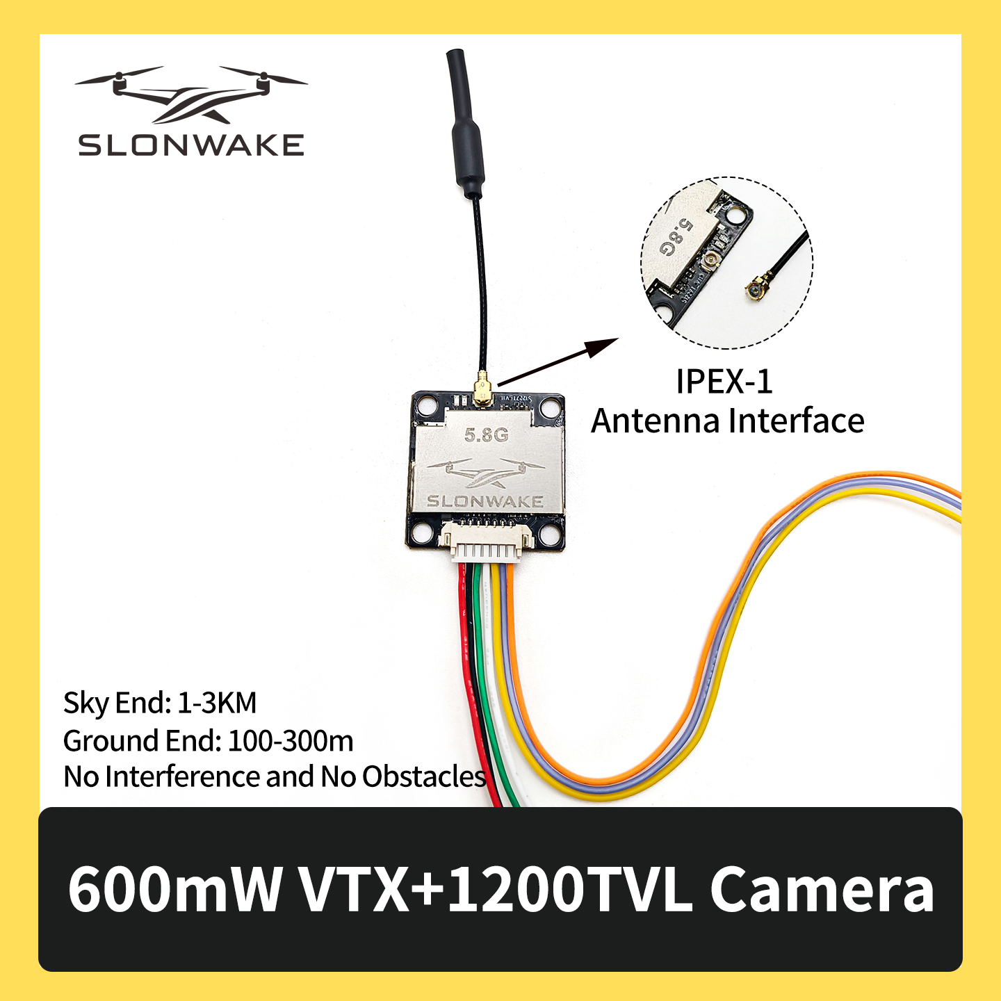 SLONWAKE 5.8G 600mW 7-24V FPV  – Drone Kit Fpv Bewertung und Preis