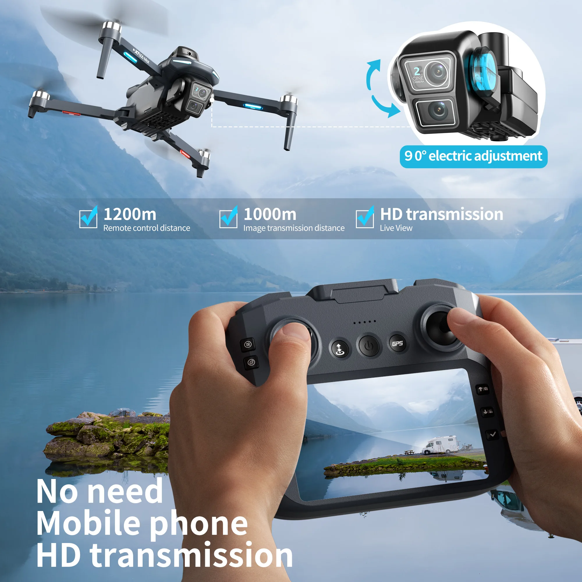 Lenovo XT606 MAX GPS Drone 4k  – Drone Kit Professional Bewertung und Preis