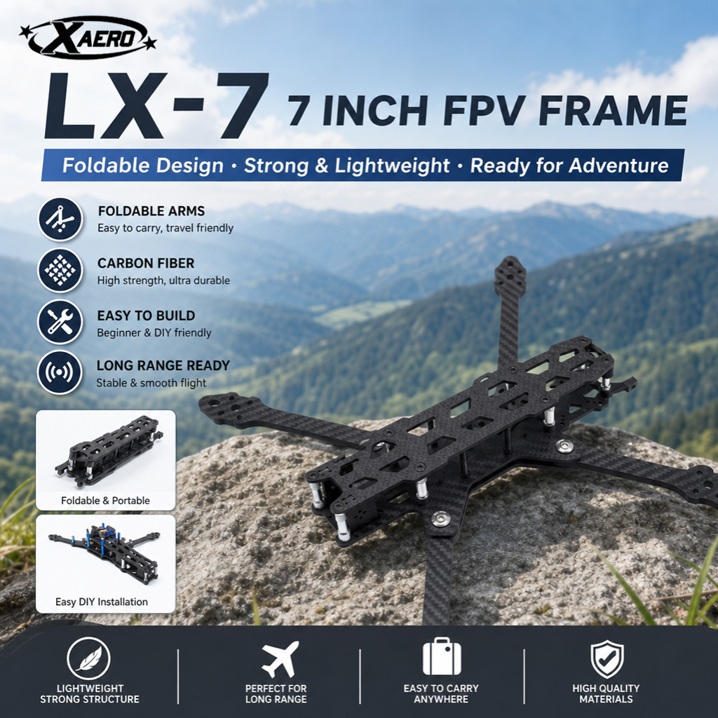 PAURC LX-7 Foldable 7 Inch FPV – Drone Kit Octocopter Bewertung und Preis