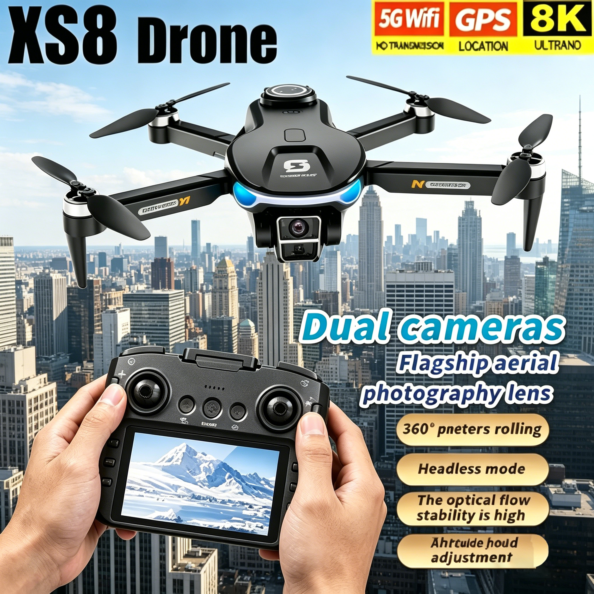 HD 8K Professional GPS Drone w – Drone Kit Hexacopter Bewertung und Preis
