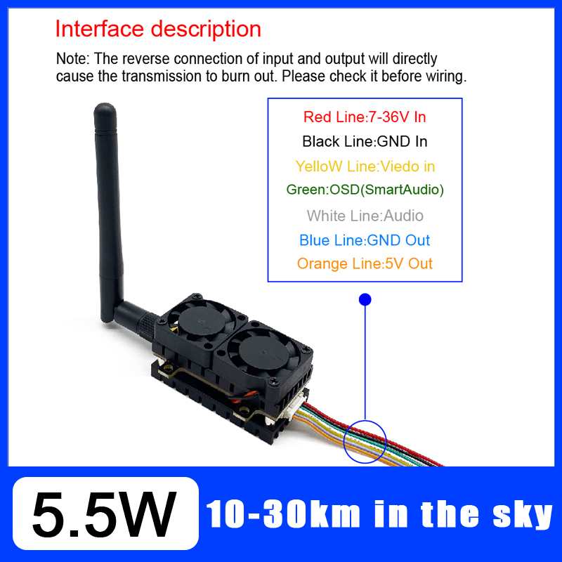 Long Range 5.8GHz 5.5W Video T – Drone Kit Long Range Bewertung und Preis